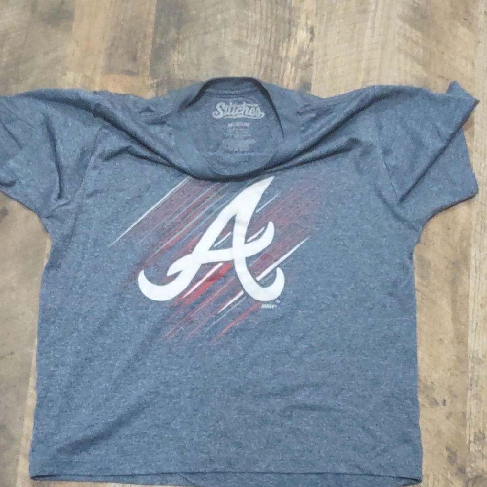 Stitches Kids Heather Blue Graphic Tee
